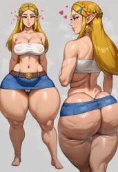 1girl 1girls ai_generated ass barefoot big_ass big_butt bottom_heavy breasts breedable breedable_hips bubble_ass bubble_butt cameltoe cellulite curvaceous curvy curvy_figure denim_skirt elf elf_ears elf_female fat_ass feet female hips miniskirt musk musk_clouds nintendo oiled oiled_skin pawg pawg_build perfect_ass phat_ass princess_zelda sagging_breasts sexy sexy_ass sexy_body sexy_female skirt sweat taiga20 the_legend_of_zelda thicc thicc_ass thicc_thighs thick thick_ass thick_thighs tubetop voluptuous voluptuous_female wet wide_ass