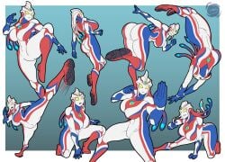 ass breasts female janus_jammy ultraman_(franchise) wide_hips