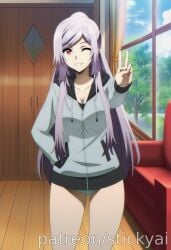 1girl 1girls ai_generated alexia_midgar anime breasts curvy curvy_female curvy_figure eyes female female_only fit hair kage_no_jitsuryokusha_ni_naritakute! nsfw stickyai the_eminence_in_shadow tits voluptuous