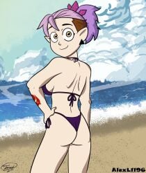 amity_blight purple_bikini solo solo_female the_owl_house