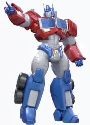 1boy 1male autobot bulge cybertronian dilf hasbro male male_only no_humans non-human optimus_prime robot solo solo_focus solo_male speedo takara_tomy taller_male transformers transformers_g1 trawert