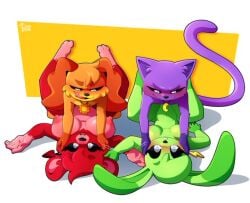 2boys2girls bere_dolly_art bobby_bearhug catnap_(poppy_playtime) dogday_(poppy_playtime) hoppy_hopscotch smiling_critters