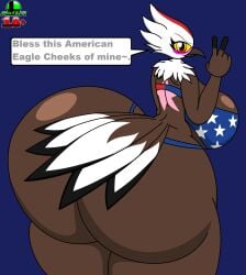 1girl 4th_of_july big_ass big_breasts big_butt eagle mike437 thicc