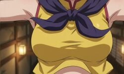 ai_generated armpits chichi chichi_(majin_buu_saga) demon_slayer dragon_ball_z falling mother sweat tagme underwear video