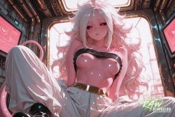 1girl ai_generated android_21 anime artist_name beautiful beauty black_sclera breasts dragon_ball dragon_ball_z ecchi female hentai hi_res high_quality high_resolution highres naked nsfw nude nude_female partially_clothed patreon_username pink_body pink_skin pussy rawdiffusion red_eyes rule34 solo stable_diffusion tail tits uncensored watermark white_hair