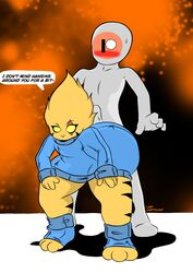 alien anthro_on_human assjob bending_over bent_over big_ass blush bubble_butt buttjob clothed_sex dialogue erection fat_ass femboy gay hot_dogging huge_ass huge_butt large_ass large_butt lwd_cartoonz male male_only massive_ass massive_butt neil_lash orange_fur original_character patreon shortstack spiked_hair sweatdrop sweater teasing thick thick_ass thick_legs thick_thighs turtleneck turtleneck_sweater twerking yellow_eyes