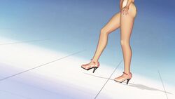 1girls 3d animated looking_at_viewer mp4 naked nipples no_bra no_panties no_sound nude nude_female pussy red_hair shoes tagme video walking z375