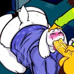 1boy 1girls ahe_gao anthro ass_view big_ass big_balls big_butt big_penis blowjob blowjob_face blush bottomless cock_hungry deep_blowjob deepthroat deepthroat_smile deltarune digital_media_(artwork) drool drooling eyes_rolled_up eyes_rolling_back eyeshadow fellatio fellatio_face female genitals goat goat_humanoid grabbing_head grabbing_penis headpat heart hi_res horns horny human humanoid kojoarts kris_(deltarune) lustful_energy lustful_gaze male male/female milf mommy_kink monster_girl mother_and_son naughtypaw_(artist) on_all_fours on_knees open_mouth oral oral_penetration oral_sex penis penis_in_mouth pleasure_face purple_clothing red_eyes sloppy straight struggling_to_fit submissive_female sucking tail tears testicles text thick thick_ass thong throat_bulge throat_penetration tongue tongue_out tongue_out_blowjob toriel ttherandom tthrandom tthrandom_rp twitch_lines white_fur yellow_skin