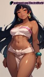 1girls ai_generated black_hair chel chel_(the_road_to_el_dorado) curvaceous curvy curvy_body curvy_female dark-skinned_female dark_hair dark_skin dreamworks electroworld female female female_focus female_only highres inviting_to_sex seductive seductive_look seductive_pose shiny_skin solo solo_female the_road_to_el_dorado uncensored voluptuous voluptuous_female