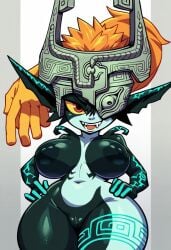 ai_generated areola erect_nipples female huge_breasts imp imp_midna midna nipples nude pussy shortstack solo the_legend_of_zelda the_legend_of_zelda:_twilight_princess verynormalguy