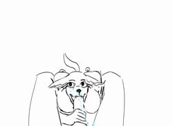 2d animated anthro beastars big_breasts bodily_fluids breasts canid canine canis cervid cervine cum cum_in_mouth cum_inside digital_media_(artwork) duckhere duo ejaculation erection fellatio female first_person_view genital_fluids genitals gif handjob huge_breasts juno_(beastars) looking_at_viewer louis_(beastars) male male/female mammal nipples nude oral penile penis red_deer sex short_playtime simple_background thick_thighs wide_hips wolf