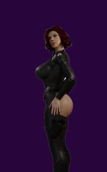 3d big_ass big_breasts big_butt black_widow_(marvel) marvel marvel_comics mgsnak239