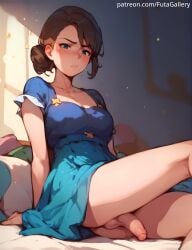 1futa ahe_gao ai_generated balls bedroom big_balls big_breasts black_hair blue_eyes blush clothing dickgirl erection futa_only futagallery futanari genitals hi_res huge_balls huge_breasts indoors large_penis long_hair masturbation original penis solo solo_futa young