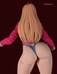 3d animated big_ass blender chainsaw_man cybrokrimson futa_only futanari power_(chainsaw_man) tagme video