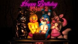 3d 4k animatronic anniversary beak bird bird_girl birthday black_body black_cheeks black_eyes black_nipples black_panties black_shorts blue_body blue_eyes brown_hair bunny bunny_ears bunny_girl cake candle candlelight chocolate_cake dark_room disboi215 fire five_nights_at_freddy's five_nights_at_freddy's_2 flame fnaf fnaf_2 foot_behind_back foot_up fox fox_ears fox_girl fox_tail glowing_eyes glowing_text green_eyes grey_nipples hand_on_hip hands_together happy happy_expression happy_face highres jj_(fnaf) mangle_(fnaf) panties pink_cheeks pink_eyes pink_nipples pink_panties pink_shorts red_cheeks red_nipples red_panties red_shorts robot rosy_cheeks rxq sfm shadow_bonnie shadow_bonnie_(fnaf) shiny_body shiny_skin shorts source_filmmaker text toy_bonnie_(fnaf) toy_chica_(fnaf) white_body white_eyes yellow_body yellow_eyes