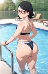 1girls ? ?! ai_generated ai_xxxpert angry angry_face ass ass_bigger_than_head ass_cleavage ass_focus back back_view backboob bare_back bare_shoulders bare_thighs big_ass big_butt big_thighs bikini black_bikini black_eyes black_hair blush blush boruto:_naruto_next_generations bottom_heavy bra bracelet breasts bubble_butt caked_up cowboy_shot dat_ass eyelashes fat_ass fat_thighs female female_only from_behind gigantic_ass glasses huge_ass large_ass light-skinned_female light_blush light_skin looking_at_viewer looking_back looking_back_at_viewer narrow_waist outdoors panties pool poolside presenting presenting_ass presenting_hindquarters railing raised_eyebrow rear_view revealing_swimsuit round_ass sarada_uchiha short_hair sideboob skimpy skimpy_bikini small_breasts solo standing sunny sweat sweaty_ass sweaty_body sweaty_butt swimming_pool swimsuit thick_ass thick_thighs thighs tight_bikini tight_clothing uchiha_sarada walking wide_hips