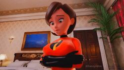 animated bodysuit breast_expansion erect_nipples gloves helen_parr huge_breasts sassyrdos the_incredibles