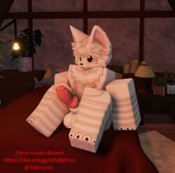 anthro_only big_ass big_butt boykisser boykisser_(meme) butt collar collar_bell furry knot knotted_penis male_only penis roblox silly_cat_(mauzymice) solo_focus solo_male thick thick_ass thick_hips thick_penis thick_thighs thighhighs wide_hips wide_thighs