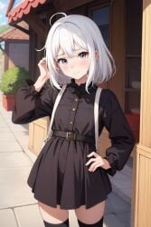 ai_generated fashion girl girly shy white_hair