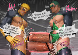 abs anal anal_sex balls bara biceps blonde_hair blue_hair bodybuilder censored censored_penis comic cum cum_on_body cum_on_lower_body cum_on_muscles cum_on_penis cum_on_self cum_on_upper_body cumming cumshot gay gay_sex gorou_naoki green_hair hairy hairy_legs hairy_male human hyper hyper_balls hyper_genitalia hyper_muscles hyper_penis hyper_testicles male male_focus male_only muscles muscular muscular_arms muscular_ass muscular_back muscular_legs muscular_male muscular_thighs nipple_clamps nipple_pinch nipples pecs penis penis_growth pointless_censoring red_hair speech_bubble testicles veins veiny_penis yaoi
