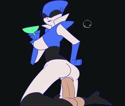 <1_second_video 1boy 1girls 2d 2d_animation 2d_artwork 5_fingers animated animation areola areolae ass background black_background black_boots blanklazarus blue_gloves blue_lips blue_lipstick blue_nipples boobs boots bouncing_breasts breasts butt coupe cowgirl_position cup deltarune deltarune_chapter_2 digital_art digital_media digital_media_(artwork) female female_focus female_on_top gloves hand_on_ass hand_on_butt holding_cup holding_object kneeling lips loop looping_animation male male_on_bottom nipples no_sound nose penetration queen_(deltarune) short_playtime shorter_than_10_seconds shorter_than_30_seconds simple_background tits vaginal vaginal_penetration video