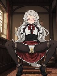 ai_generated bondage mushoku_tensei panties peeing peeing_self pursena_adoldia pussy