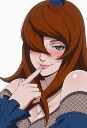 1girls ai_generated long_hair mei_terumi naruto naruto_(series) red_hair terumi_mei