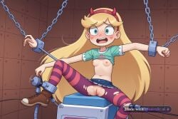 1boy 1girl ai_assisted ai_generated dominated facing_viewer forced_orgasm high_quality highres legs_spread looking_at_another mouth_open nipples petite_body ripped_clothes sitting skinny small_breasts small_tits solo solo_female tiny_tits unable_to_move unable_to_resist young