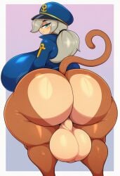 1futa admiral_brickell ai_generated ass backsack balls ballsack big_ass big_balls big_boobs big_breasts big_butt bloons_tower_defense boobs bottomless breasts butt dickgirl futa futanari thicc thick_thighs