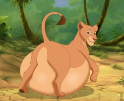 anthro anus areola belly breasts digital_media_(artwork) disney felid female female_only fur genitals immobile lion lying mammal nala nala_(the_lion_king) narrowed_eyes nipples nude on_back open_mouth pantherine pregnant pregnant_anthro pregnant_female solo spread_legs spreading tail the_lion_king vulva