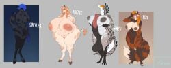 absurd_res ailurid animal_genitalia animal_penis anthro areola autotitfuck balls big_breasts big_butt big_penis black_areola black_balls black_breasts black_nipples blue_hair bovid bovine breast_play breasts butt caprine crocodilian equine_genitalia equine_penis female full-length_portrait genitals glowing glowing_genitalia glowing_penis gynomorph hair hi_res hooves horn huge_breasts huge_penis humanoid_genitalia humanoid_penis intersex jewelry kezari mammal markings masturbation model_sheet nipples obese obese_female overweight overweight_female penile penile_masturbation penis plump_labia portrait red_panda reptile scalie sheep spots spotted_body standing striped_markings stripes tail tail_tuft tuft vulva white_breasts