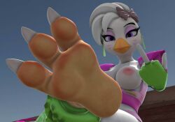 chica_(fnaf) feet feet_fetish feet_focus feet_up fnaf foot_fetish foot_focus glamrock_chica_(fnaf) large_breasts toes