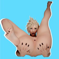 1boy 3d anal_insertion anal_object_insertion anal_penetration androgynous black_nail_polish black_toenail_polish black_toenails blonde_hair cloud_strife curvaceous curvaceous_ass curvaceous_body curvaceous_figure curvaceous_hips curvaceous_male curves curvy curvy_body curvy_figure curvy_hips cyan_eyes erectile_dysfunction fat_ass fat_butt feet femboy femboy_only femboy_penetrated femboysub feminine feminine_body feminine_faced_male feminine_male feminine_pose feminization feminized_male final_fantasy_vii final_fantasy_vii_remake girly hormone_breasts impotent long_nails long_toenails makeup male male_focus male_only male_penetrated meaty_ass meaty_butt naked naked_male pale pale-skin pale-skinned_male pale_skin self_upload sissification sissy sissyfication slim_waist small_breasts small_penis small_waist thick thick_ass thick_hips thick_legs thick_lips thick_thighs thighs tiny_penis tiny_waist toes toes_scrunch voluptuous voluptuous_body voluptuous_femboy voluptuous_male wide_hips yaoi