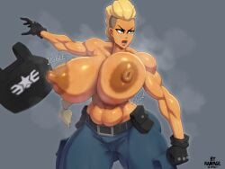 1girls abs absurd_res areola areolae bare_arms bare_back bare_breasts bare_midriff bare_nipples bare_shoulders biceps big_areola big_areolae big_breasts big_nipples blonde_hair blonde_pubic_hair boobs breast_jiggle breasts breasts_bigger_than_head breasts_exposed breasts_out brown_areola brown_areolae brown_areolas brown_nipples brown_skin erect_nipples estel_aguirre exposed_breasts female female_focus female_only green_eyes hi_res huge_breasts huge_nipples jiggling_breasts large_breasts large_nipples latina mexican_female muscular muscular_arms muscular_back muscular_female nipples policewoman pubic_hair pubic_hair_peek rampage0118 six_pack solo streets_of_rage streets_of_rage_4 thick_thighs tits toned toned_female topless topless_female triceps venus_body