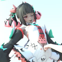 1girls 3d 3d_artwork 3d_render 3dcg belly_button belly_button_fingering belly_window bellybutton clothed daz3d fingering_navel girl midriff nangong_yu_(zenless_zone_zero) navel_fetish navel_fingering navel_play tickle tickle_fetish zazkinkart zenless_zone_zero