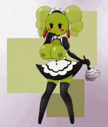 1girls 2020 2d 2d_animation animated big_breasts braless breast_focus breasts breasts_focus breasts_out feather_duster gif green-skinned_female green_skin hand_on_head holding_object jiggle loop maid maid_outfit maid_uniform mario_(series) metachoke mimi_(super_paper_mario) mob_face nintendo not_furry paper_mario simple_background smiling_at_viewer solo_female super_paper_mario third-party_edit topless_female video