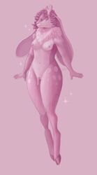 1futa anthro antlers big_ears breasts caffeine3 curvy_figure fur futanari genitals gynomorph hair hi_res hooves horn hybrid intersex jackalope lagomorph mammal nipples nude penis simple_background small_penis smile solo thick_thighs wavy_hair wide_hips