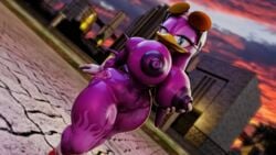 3d 3d_(artwork) ass avian big_breasts big_butt breasts city curvy_figure eyewear female female_focus hi_res hourglass_figure huge_breasts huge_butt huge_nipples outside palisal public public_nudity sega sonic_(series) sonic_riders sonic_the_hedgehog_(series) sunglasses thick_thighs wave_the_swallow