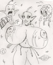 clothing disney lloyd_in_space lloyd_nebulon lucafire nipples norah_li_nebulon rough_sketch tagme