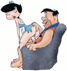 animated betty_rubble clothed clothing cum female fred_flintstone hanna-barbera hanna-barbera_(style) human jab male penis sex side_view straight tagme the_flintstones