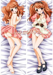 asahina_mikuru ass blush brown_eyes brown_hair dakemakura-koubou female female_only human legs long_hair miniskirt short_dress skirt solo source_request suzumiya_haruhi_no_yuuutsu tagme thighs