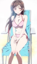 1girls bikini female high_resolution kanojo_okarishimasu legs long_legs mizuhara_chizuru screen_capture screencap slender_legs solo stitched swimsuit very_high_resolution