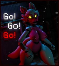 3d animatronic areola areolae big_breasts breasts curvy ear eyelashes eyeliner female female_only five_nights_at_freddy's five_nights_at_freddy's:_sister_location fog fox fox_ears fox_tail freckles funtime_foxy_(fnaf) funtime_foxy_(fnafsl) glowing_eyes hips hourglass_figure large_breasts looking_at_viewer metal_skin metallic_body naked nude parts_and_service pink_body pink_skin plastic_body plastic_skin puffy_areola puffy_nipples robot shiny shiny_body shiny_breasts shiny_skin shoulder_pads small_waist smile smiling smiling_at_viewer snout source_filmmaker tail text thick thick_legs thick_thighs thighhighs thighs tiny_waist watermark white_body white_skin wide_hips yellow_eyes zentaisfm