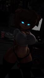 1girls 3d 60fps 9:16 animal_ears animated anthro anthro_only anthropomorphization aqua_eyes arms_behind_back bare_arms bare_chest bare_hips bare_stomach blinking blue_eyes bouncing_breasts breasts brown_countershading brown_fur brown_hair busty buttoned_shirt cally3d clavicle clazzey cleavage closed_mouth clothed_female clothing crop_top cryptiacurves curvaceous curves curvy_body curvy_female curvy_figure curvy_hips dark_room enormous_breasts eyeshadow fazclaire's_nightclub female female_anthro female_solo fit_female five_nights_at_freddy's flat_belly fnaf freckles freddy_(fnaf) fredina's_nightclub fredina_(cally3d) frenni_(cryptia) frenni_fazclaire frilled_shirt frills furry furry_only genderswap genderswap_(mtf) glowing glowing_eyes hat headwear high_resolution highleg highleg_panties hip_bones hourglass_figure indigosfm large_breasts light_brown_fur looking_at_viewer makeup mammal massive_breasts midriff navel navel_line no_sound pantsu perky_breasts prick_ears rule_63 scottgames shiny shiny_hair shiny_skin shirt short_ears short_hair shorter_than_10_seconds slender_waist slim_girl solo source_filmmaker standing thick_legs thick_thighs thighhighs thighs thong thong_panties top_hat top_heavy two-tone_fur underwear ursid video voluptuous wide_hips wiggling