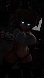 1girls 3d 60fps 9:16 animal_ears animated anthro anthro_only anthropomorphization aqua_eyes arms_behind_back bare_arms bare_chest bare_hips bare_stomach blinking blue_eyes bouncing_breasts breasts brown_countershading brown_fur brown_hair busty buttoned_shirt cally3d clavicle clazzey cleavage closed_mouth clothed_female clothing crop_top cryptiacurves curvaceous curves curvy_body curvy_female curvy_figure curvy_hips dark_room enormous_breasts eyeshadow fazclaire's_nightclub female female_anthro fit_female five_nights_at_freddy's flat_belly fnaf freckles freddy_(fnaf) fredina's_nightclub fredina_(cally3d) frenni_(cryptia) frenni_fazclaire frilled_shirt frills furry furry_only genderswap genderswap_(mtf) glowing glowing_eyes hat headwear high_resolution highleg highleg_panties hip_bones hourglass_figure indigosfm large_breasts light_brown_fur looking_at_viewer makeup mammal massive_breasts midriff navel navel_line no_sound pantsu perky_breasts prick_ears rule_63 scottgames shiny shiny_hair shiny_skin shirt short_ears short_hair shorter_than_10_seconds slender_waist slim_girl solo solo_female source_filmmaker standing thick_legs thick_thighs thighhighs thighs thong thong_panties top_hat top_heavy two-tone_fur underwear ursid vertical_video video voluptuous wide_hips wiggling