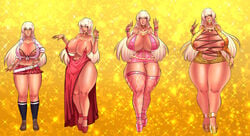 ass_expansion bimbo bimbofication bodycon breast_expansion dress female fishnets gyaru high_heels huge_ass huge_breasts keygii personality_change tagme tan transformation transformation_sequence