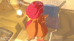 1boy 1girls 3d animated ass_jiggle bouncing_ass breath_of_the_wild dark-skinned_female dark_skin doggy_style female gerudo interracial jiggle light-skinned_male link link_(breath_of_the_wild) male male_pov nintendo no_sound nodusfm pov sex tagme the_legend_of_zelda uncensored unseen_male_face urbosa video