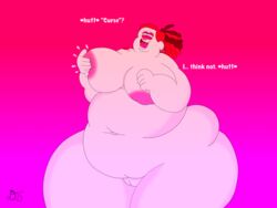 1girls 2021 ahe_gao areola bbw big_ass big_belly big_breasts chubby cooldeverage fat hilary_higgenbottom human lactation milf mother nipple_play overweight overweight_female tagme the_mighty_b! tongue_out