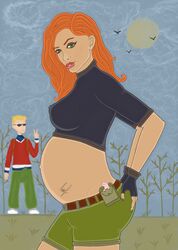 deviantart disney disney_channel huge_nipples kim_possible kimberly_ann_possible milf nipple_bulge poisonous_word pokies pregnant ron_stoppable rufus_(kim_possible)