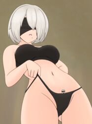 yorha 2b from nier: automata by khalcifieron